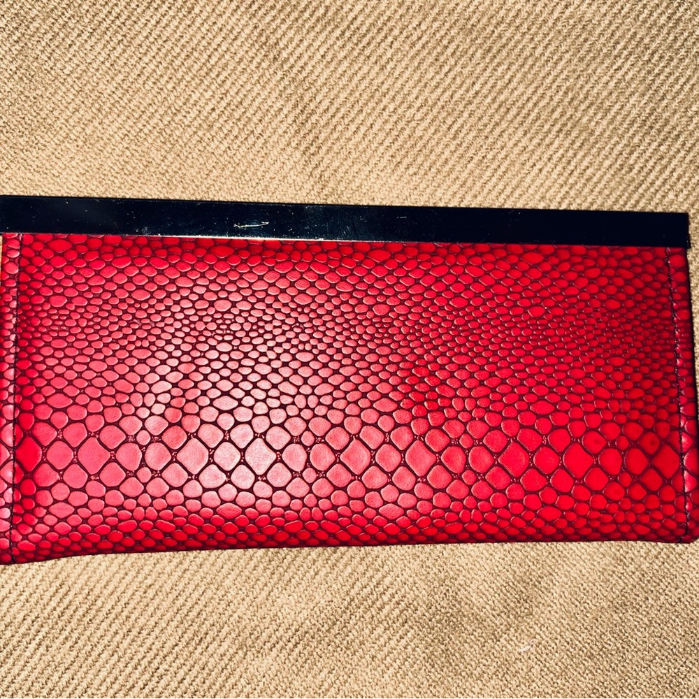 RED (FREE JEWELRY INC!) Elegant Clutch with a Snakeskin Design Wallet ~choose 1 - Picture 3 of 3